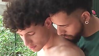 gay Cute latino twink bareback fucked by handsome stud anal 